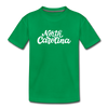 North Carolina Toddler T-Shirt - Hand Lettered North Carolina Toddler Tee - kelly green