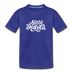 North Dakota Toddler T-Shirt - Hand Lettered North Dakota Toddler Tee - royal blue