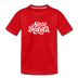 North Dakota Toddler T-Shirt - Hand Lettered North Dakota Toddler Tee - red