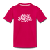 North Dakota Toddler T-Shirt - Hand Lettered North Dakota Toddler Tee - dark pink