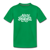North Dakota Toddler T-Shirt - Hand Lettered North Dakota Toddler Tee - kelly green