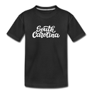 South Carolina Toddler T-Shirt - Hand Lettered South Carolina Toddler Tee - black