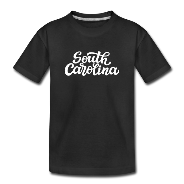 South Carolina Toddler T-Shirt - Hand Lettered South Carolina Toddler Tee - black