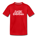 South Carolina Toddler T-Shirt - Hand Lettered South Carolina Toddler Tee - red