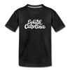 South Carolina Toddler T-Shirt - Hand Lettered South Carolina Toddler Tee - charcoal gray