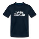 South Carolina Toddler T-Shirt - Hand Lettered South Carolina Toddler Tee - deep navy
