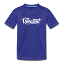 Vermont Toddler T-Shirt - Hand Lettered Vermont Toddler Tee - royal blue