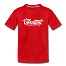 Vermont Toddler T-Shirt - Hand Lettered Vermont Toddler Tee - red