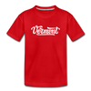 Vermont Toddler T-Shirt - Hand Lettered Vermont Toddler Tee - red
