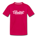 Vermont Toddler T-Shirt - Hand Lettered Vermont Toddler Tee - dark pink