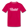 Vermont Toddler T-Shirt - Hand Lettered Vermont Toddler Tee - dark pink
