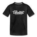 Vermont Toddler T-Shirt - Hand Lettered Vermont Toddler Tee - charcoal gray
