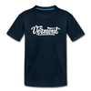Vermont Toddler T-Shirt - Hand Lettered Vermont Toddler Tee - deep navy
