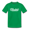 Vermont Toddler T-Shirt - Hand Lettered Vermont Toddler Tee - kelly green