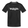 Washington Toddler T-Shirt - Hand Lettered Washington Toddler Tee - black