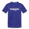 Washington Toddler T-Shirt - Hand Lettered Washington Toddler Tee - royal blue