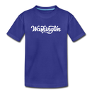 Washington Toddler T-Shirt - Hand Lettered Washington Toddler Tee - royal blue