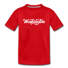 Washington Toddler T-Shirt - Hand Lettered Washington Toddler Tee - red