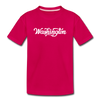 Washington Toddler T-Shirt - Hand Lettered Washington Toddler Tee - dark pink