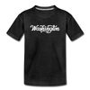 Washington Toddler T-Shirt - Hand Lettered Washington Toddler Tee - charcoal gray