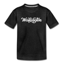 Washington Toddler T-Shirt - Hand Lettered Washington Toddler Tee - charcoal gray