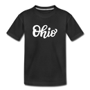 Ohio Toddler T-Shirt - Hand Lettered Ohio Toddler Tee - black