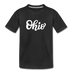Ohio Toddler T-Shirt - Hand Lettered Ohio Toddler Tee - black