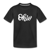 Ohio Toddler T-Shirt - Hand Lettered Ohio Toddler Tee - black
