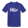 Ohio Toddler T-Shirt - Hand Lettered Ohio Toddler Tee - royal blue