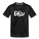 Ohio Toddler T-Shirt - Hand Lettered Ohio Toddler Tee - charcoal gray