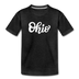 Ohio Toddler T-Shirt - Hand Lettered Ohio Toddler Tee - charcoal gray