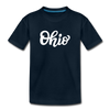 Ohio Toddler T-Shirt - Hand Lettered Ohio Toddler Tee - deep navy