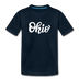 Ohio Toddler T-Shirt - Hand Lettered Ohio Toddler Tee - deep navy