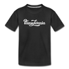 Pennsylvania Toddler T-Shirt - Hand Lettered Pennsylvania Toddler Tee - black