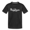 Pennsylvania Toddler T-Shirt - Hand Lettered Pennsylvania Toddler Tee - black