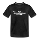 Pennsylvania Toddler T-Shirt - Hand Lettered Pennsylvania Toddler Tee - charcoal gray