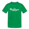 Pennsylvania Toddler T-Shirt - Hand Lettered Pennsylvania Toddler Tee - kelly green