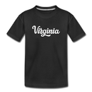 Virginia Toddler T-Shirt - Hand Lettered Virginia Toddler Tee - black