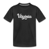 Virginia Toddler T-Shirt - Hand Lettered Virginia Toddler Tee - black