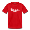Virginia Toddler T-Shirt - Hand Lettered Virginia Toddler Tee - red