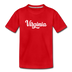 Virginia Toddler T-Shirt - Hand Lettered Virginia Toddler Tee - red