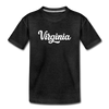 Virginia Toddler T-Shirt - Hand Lettered Virginia Toddler Tee - charcoal gray