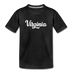 Virginia Toddler T-Shirt - Hand Lettered Virginia Toddler Tee - charcoal gray