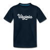 Virginia Toddler T-Shirt - Hand Lettered Virginia Toddler Tee - deep navy