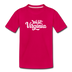 West Virginia Toddler T-Shirt - Hand Lettered West Virginia Toddler Tee - dark pink