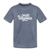 West Virginia Toddler T-Shirt - Hand Lettered West Virginia Toddler Tee - heather blue