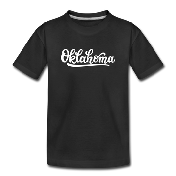 Oklahoma Toddler T-Shirt - Hand Lettered Oklahoma Toddler Tee - black