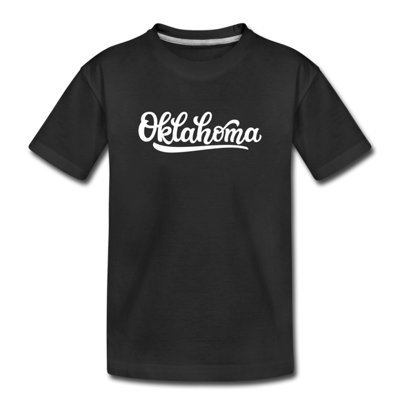 Oklahoma Toddler T-Shirt - Hand Lettered Oklahoma Toddler Tee - black