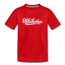 Oklahoma Toddler T-Shirt - Hand Lettered Oklahoma Toddler Tee - red