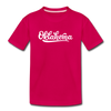 Oklahoma Toddler T-Shirt - Hand Lettered Oklahoma Toddler Tee - dark pink